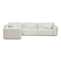 Online Horgans Pascal Modular Sofa 4 Seat Corner Ivory White
