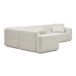 Online Horgans Pascal Modular Sofa 4 Seat Corner Ivory White