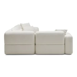 Online Horgans Pascal Modular Sofa 4 Seat Corner Ivory White