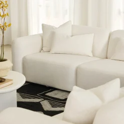 Best Horgans Pascal Modular Sofa 2 Seat Ivory White