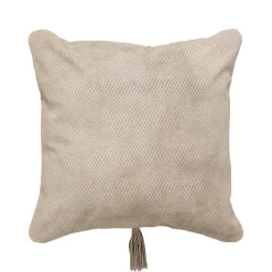 Sale Horgans Pelle Leather Cushion Light Grey 48x48 Light Grey Leather