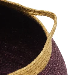 Hot Horgans Peta Baskets Set 2 Mauve & Mustard