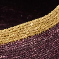 Hot Horgans Peta Baskets Set 2 Mauve & Mustard