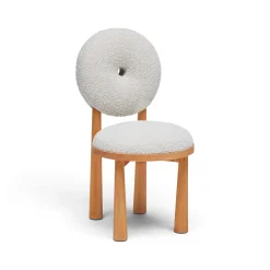 Clearance Horgans Peta Dining Chair Cream Cream Boucle