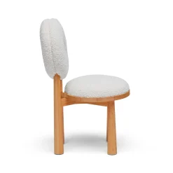 Clearance Horgans Peta Dining Chair Cream Cream Boucle