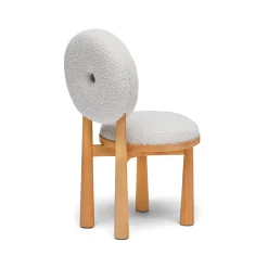 Clearance Horgans Peta Dining Chair Cream Cream Boucle