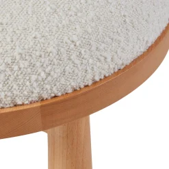 Clearance Horgans Peta Dining Chair Cream Cream Boucle