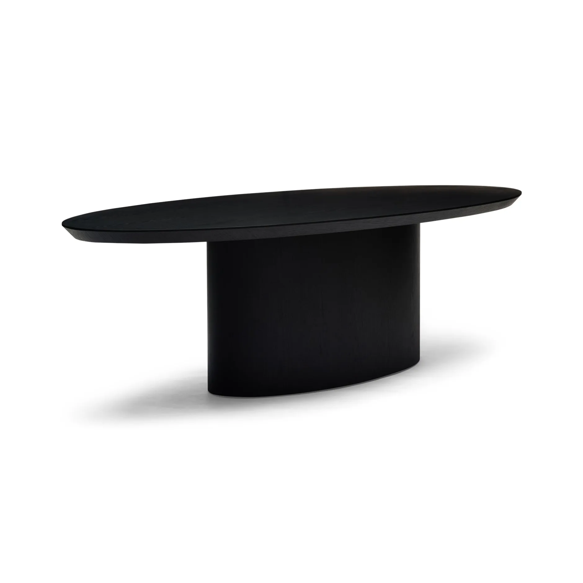 New Horgans Pippa Oval Dining Table Small Black
