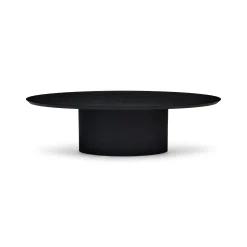 New Horgans Pippa Oval Dining Table Small Black
