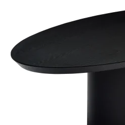 New Horgans Pippa Oval Dining Table Small Black