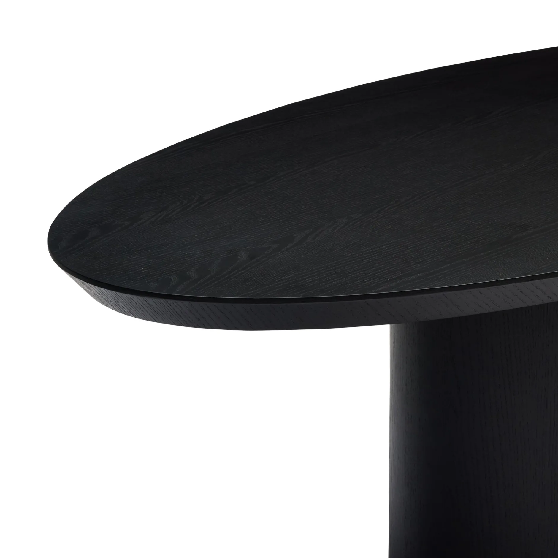 New Horgans Pippa Oval Dining Table Small Black