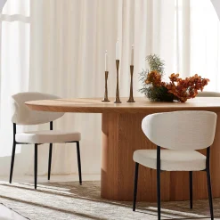 Hot Horgans Pippa Oval Dining Table Large Natural