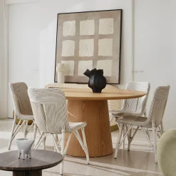 New Horgans Pippa Round Dining Table Large Natural