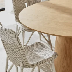 New Horgans Pippa Round Dining Table Large Natural