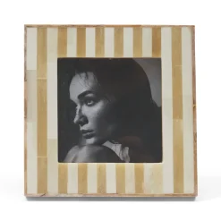 Best Horgans Pluto Photo Frame 4 x 4 Ivory & Natural