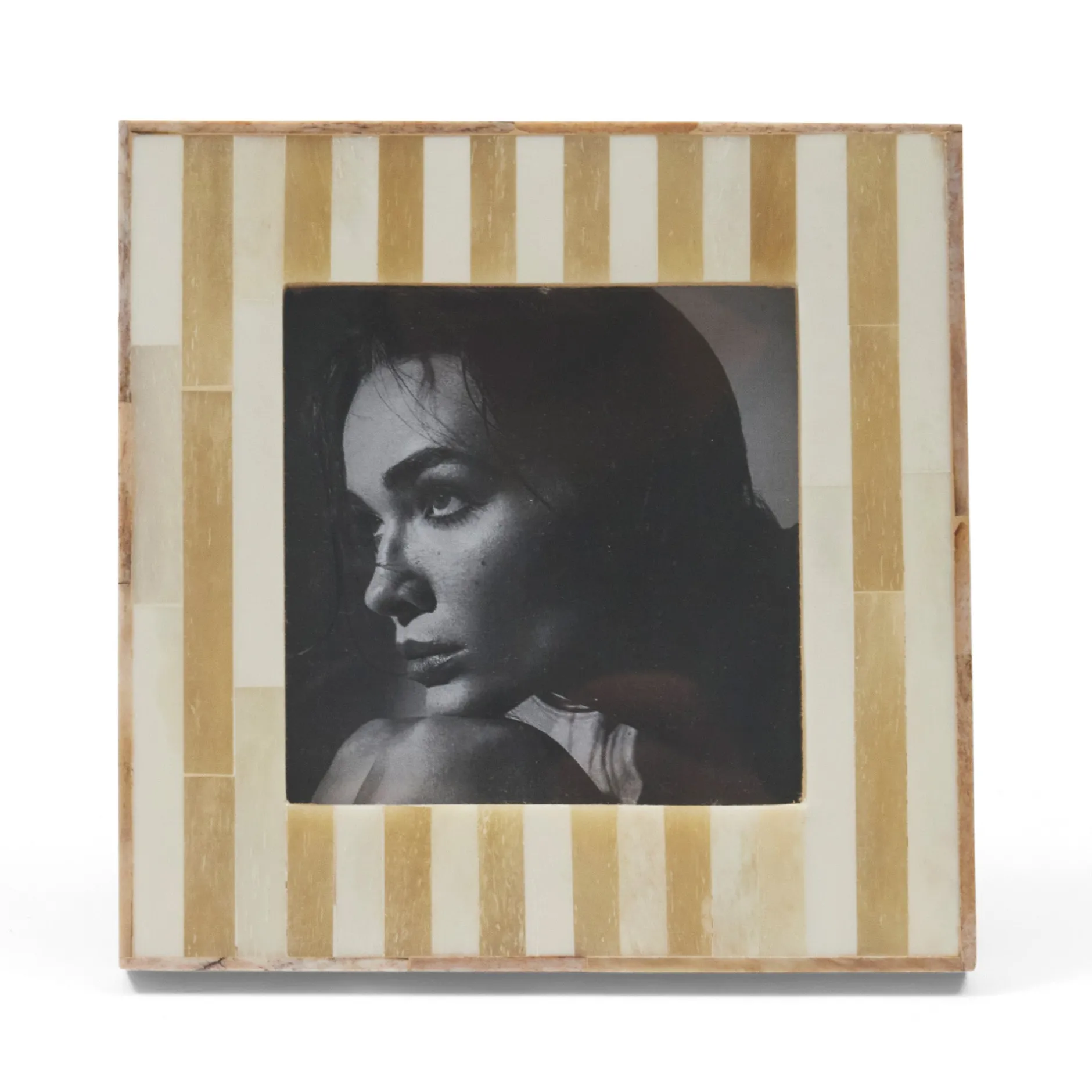 Best Horgans Pluto Photo Frame 4 x 4 Ivory & Natural