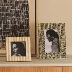 Best Horgans Pluto Photo Frame 4 x 4 Ivory & Natural