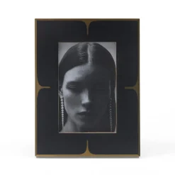 New Horgans Rani Photo Frame 4 x 6 Black & Gold
