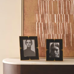 New Horgans Rani Photo Frame 4 x 6 Black & Gold