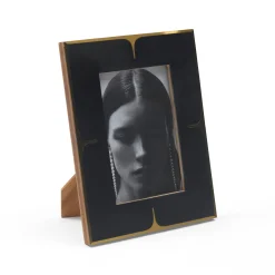 New Horgans Rani Photo Frame 4 x 6 Black & Gold