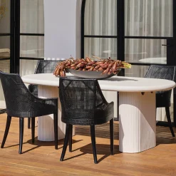 Clearance Horgans Remi Outdoor Dining Chair Ebony