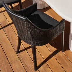 Clearance Horgans Remi Outdoor Dining Chair Ebony