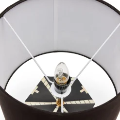 Online Horgans Riva Bone Inlay Lamp Black & White