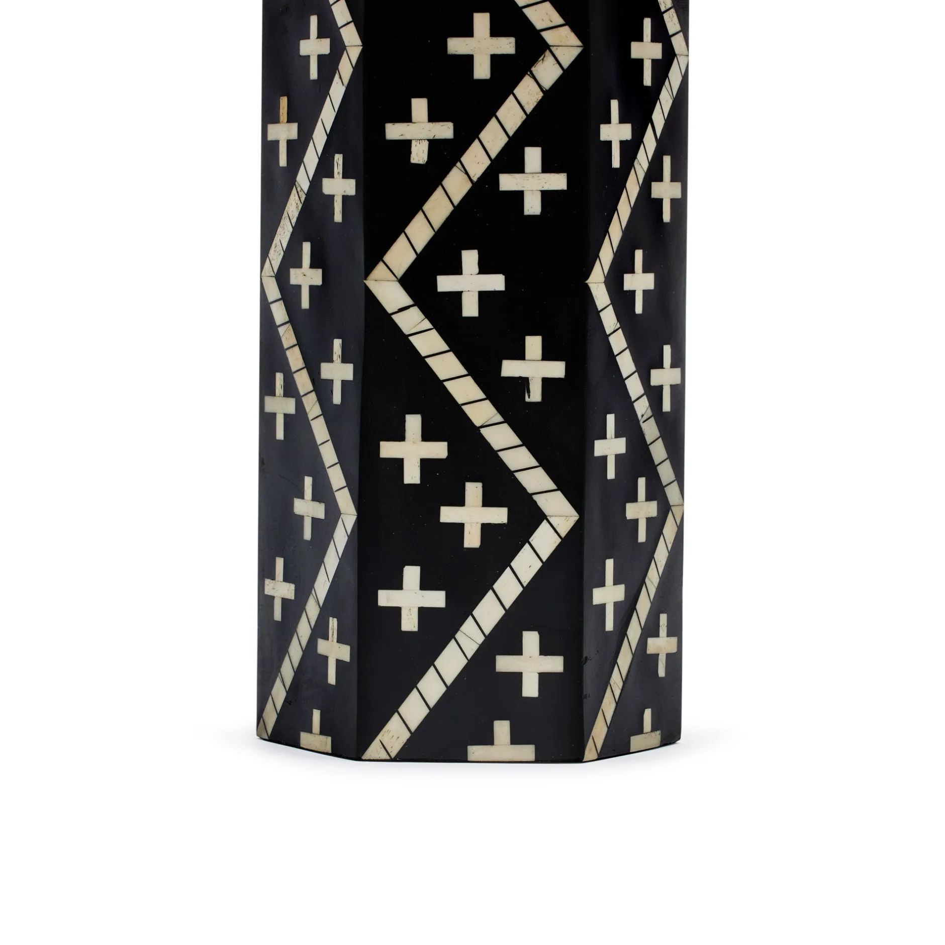 Online Horgans Riva Bone Inlay Lamp Black & White