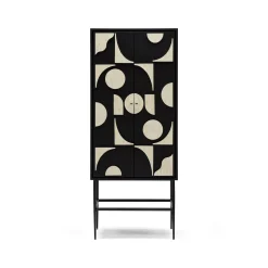 New Horgans Rives Bone Inlay Cabinet Black