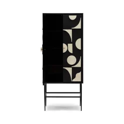 New Horgans Rives Bone Inlay Cabinet Black