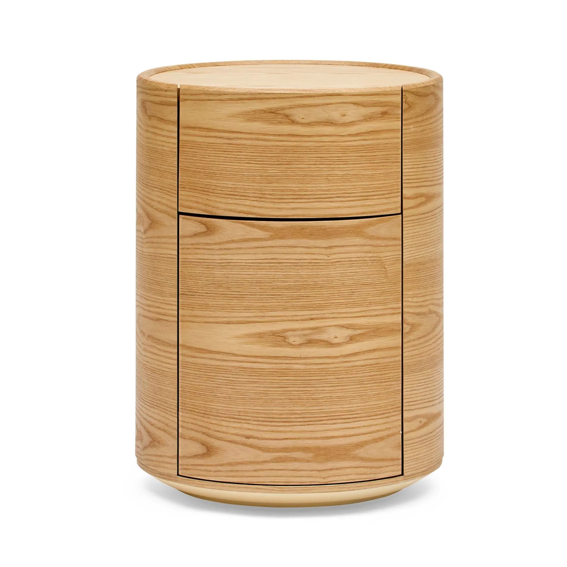 Clearance Horgans Rivo Round Bedside Ash Natural