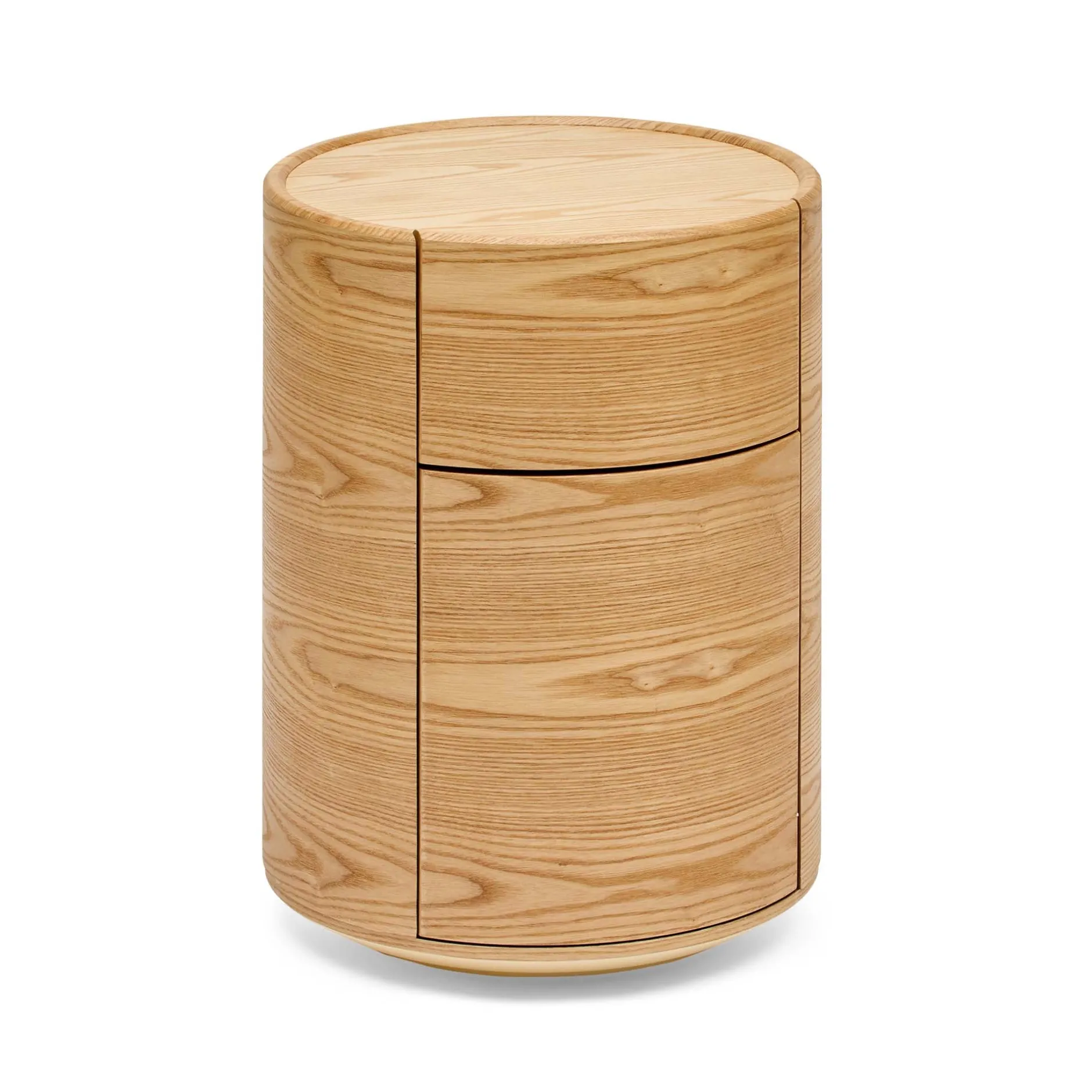 Clearance Horgans Rivo Round Bedside Ash Natural