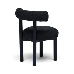 Best Horgans Rossi Dining Chair Black Black Boucle