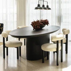 Fashion Horgans Rossi Dining Chair Ivory Ivory Boucle
