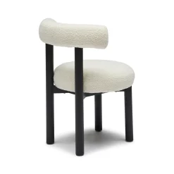 Fashion Horgans Rossi Dining Chair Ivory Ivory Boucle