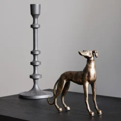 Hot Horgans Rudi Greyhound Sculpture Brass Brass Antique