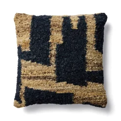 Clearance Horgans Russo Square Cushion 50x50 Blue & Natural