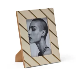 Fashion Horgans Sanda Photo Frame 5 x 7 Cream & Brass