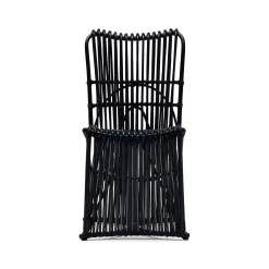 Outlet Horgans Sardi Dining Chair Black Rattan