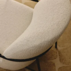 Clearance Horgans Sen Occasional Chair Flecked Cream