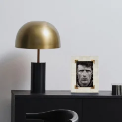 Hot Horgans Shaba Brass Photo Frame 4 x 6 Bone & Brass