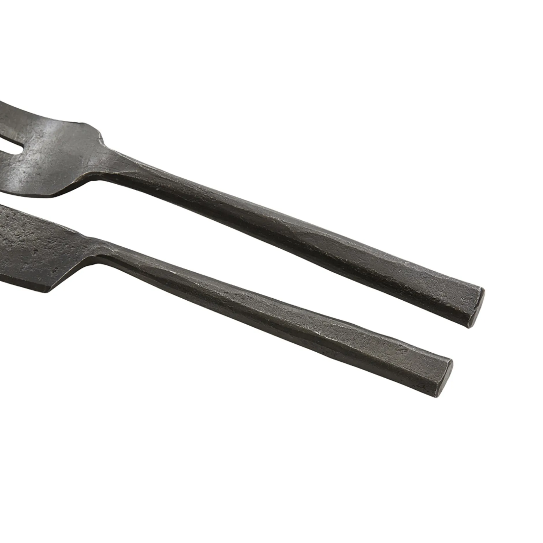 Hot Horgans Sigma Brushed Fork Knife Set Black