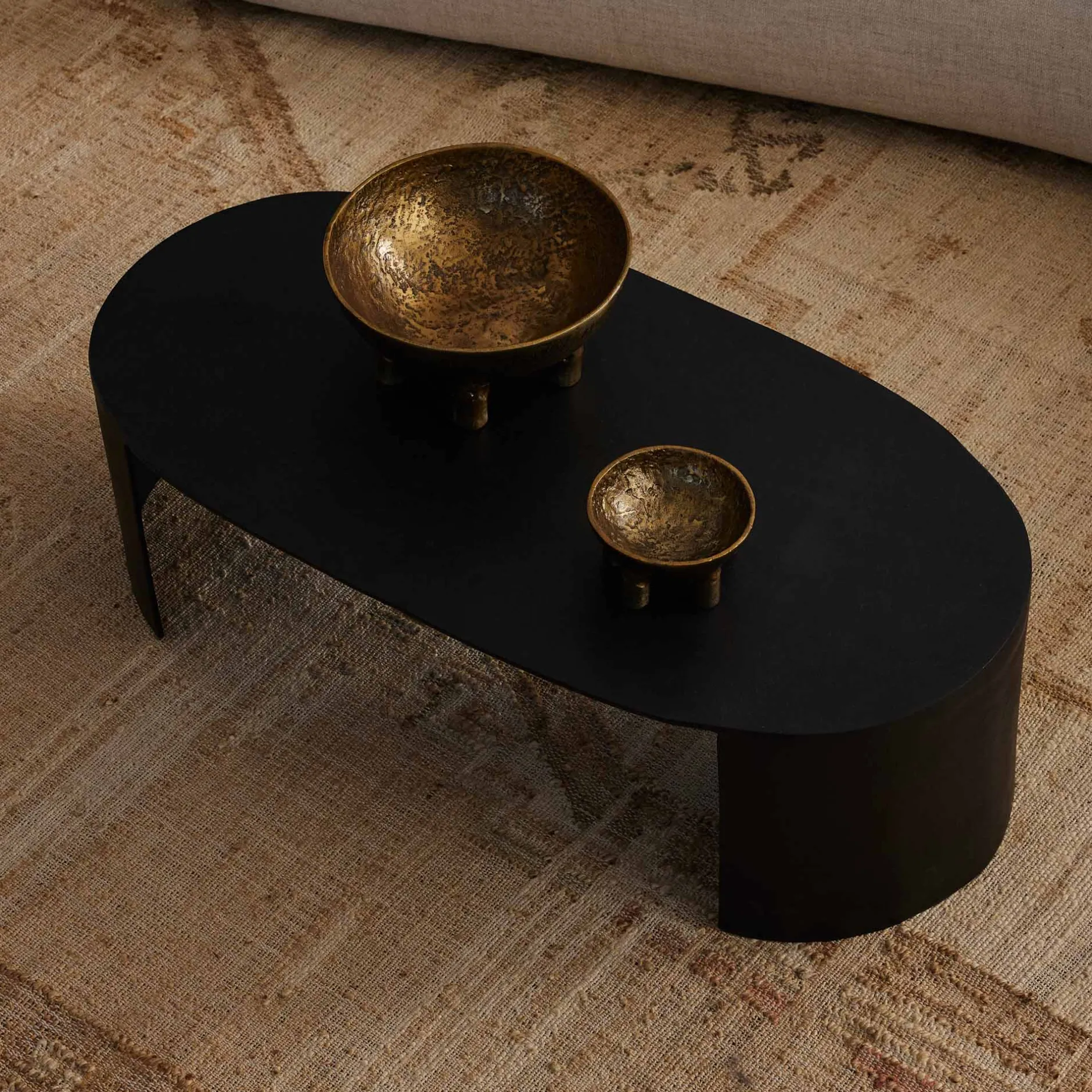 Sale Horgans Sigrid Oval Coffee Table Black