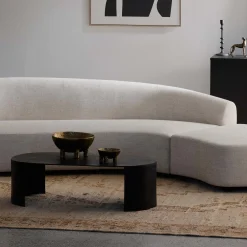 Sale Horgans Sigrid Oval Coffee Table Black