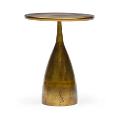 Hot Horgans Sol Side Table Raw Gold Antique