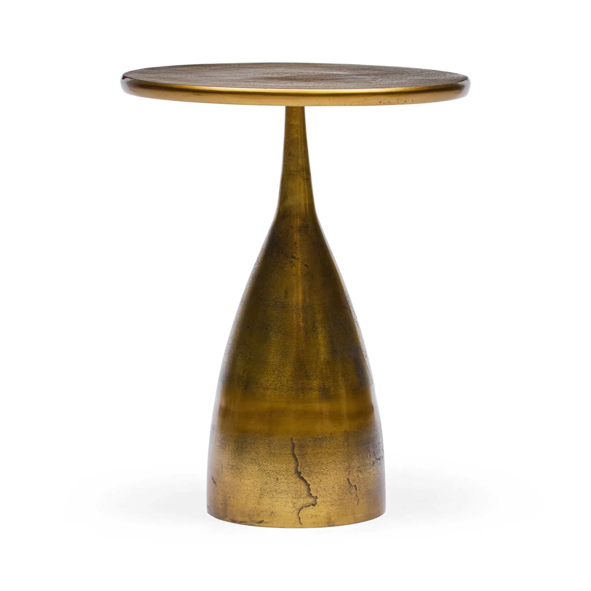 Hot Horgans Sol Side Table Raw Gold Antique
