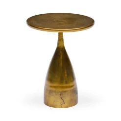 Hot Horgans Sol Side Table Raw Gold Antique