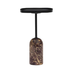 Sale Horgans Soren Marble Side Table Black