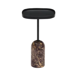 Sale Horgans Soren Marble Side Table Black