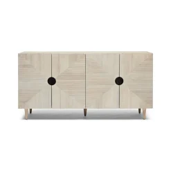 Clearance Horgans Stanford Recycled Pine Sideboard White Wash